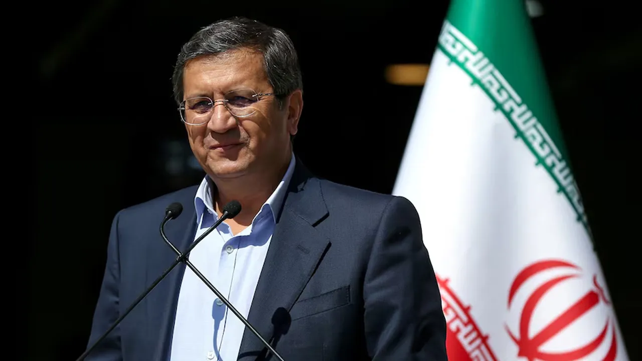 Abdolnaser Hemmati speaks with journalists before the start of the last election debate, in Tehran, Iran June 12, 2021. Ayoub Ghaderi/YJC/WANA (West Asia News Agency) via REUTERS