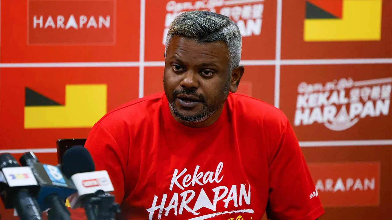 SEREMBAN, 26 Julai -- Calon Pakatan Harapan (PH) Dewan Undangan Negeri Nilai J. Arul Kumar ketika sidang media PH bertajuk Kempen Pilihan Raya Negeri (PRN) Perlu Bebas Rasisme, 3R di sebuah hotel harini.  -- fotoBERNAMA (2026) HAK CIPTA TERPELIHARA