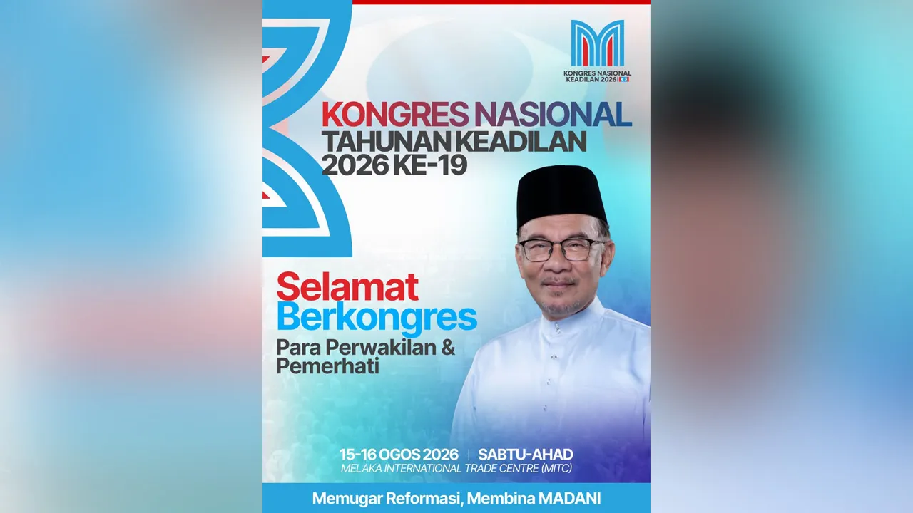 Selamat berkongres kepada seluruh pendukung KEADILAN. Jadikan himpunan ini medan muhasabah untuk menilai pencapaian dan memperteguh langkah meneruskan agenda Reformasi.  KEADILAN bukan sekadar wadah memenangi pilihan raya, tetapi gerakan massa yang menjunjung integriti, keadilan sosial, perpaduan serta amanah rakyat demi membina Malaysia yang lebih bermaruah, makmur dan adil untuk semua.