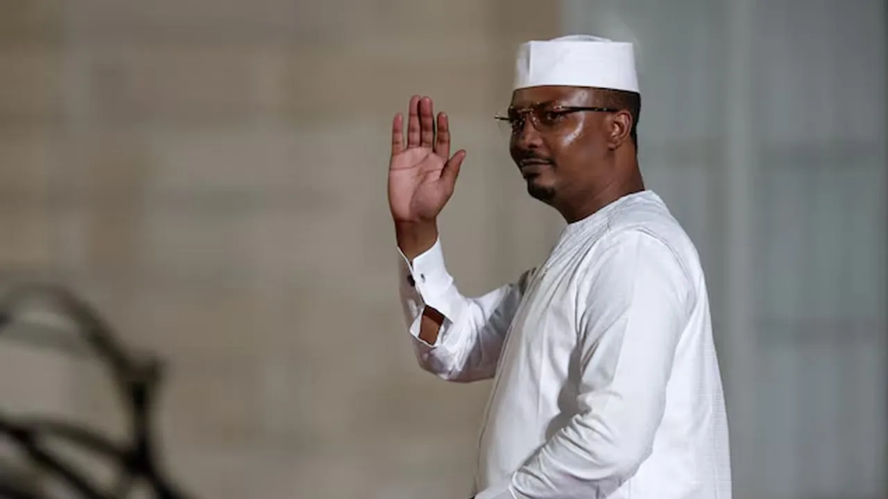 Chad's President General Mahamat Idriss Deby arrives before a dinner with several heads of state and government and leaders of international organisations at the Elysee Palace, as part of the 19th Francophonie Summit, in Paris, France, October 4, 2024. REUTERS/Benoit Tessier/File Photo