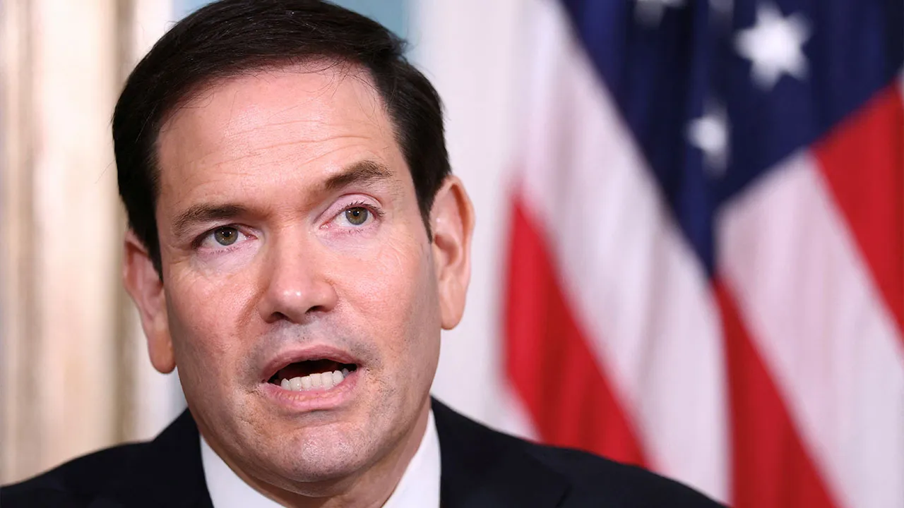U.S. Secretary of State Marco Rubio speaks during a memorandum of understanding signing ceremony with Paraguayan Vice President Pedro Alliana on strategic civil nuclear cooperation, at the State Department in Washington, D.C., U.S., August 4, 2026. REUTERS/Kevin Lamarque