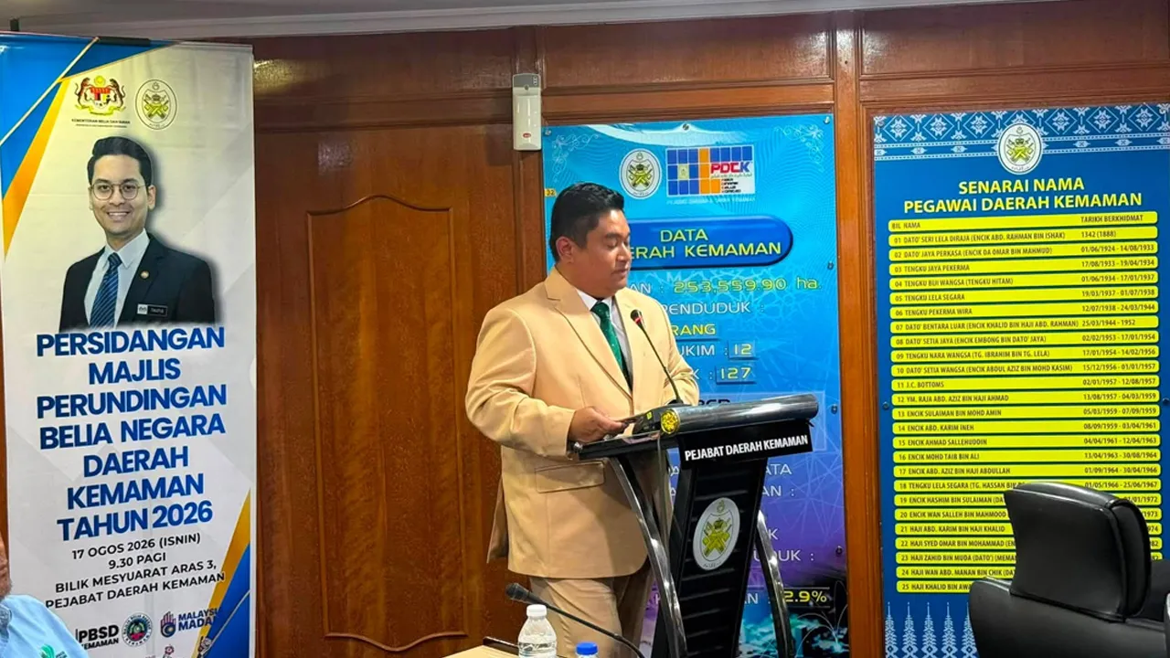 17.08.26 | Majlis Perundingan Belia Negara Peringkat Daerah Kemaman Tahun 2026. MPBN Daerah Kemaman dipengerusikan oleh Pegawai Daerah Kemaman. Kredit : Facebook Majlis Belia Daerah Kemaman 