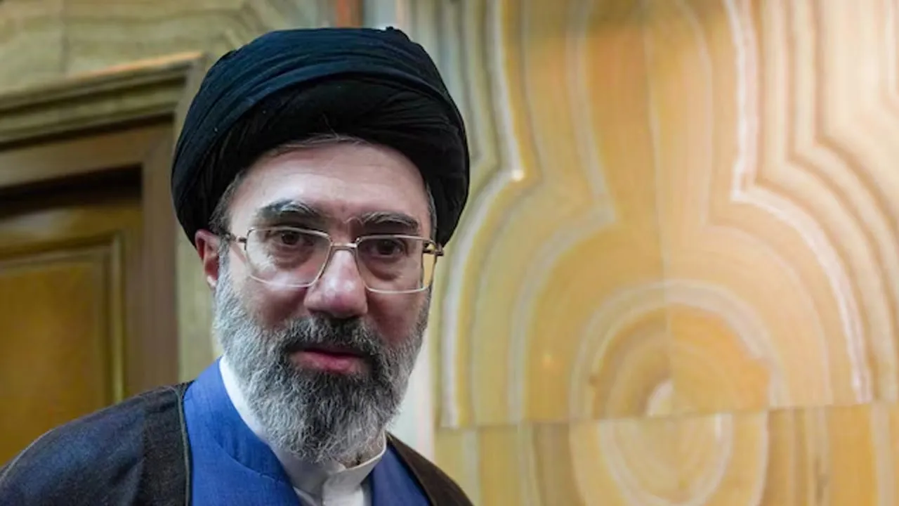 Iran’s new supreme leader, Mojtaba Khamenei, the second son of late Iran's Supreme Leader Ayatollah Ali Khamenei, attends a meeting in Tehran, Iran, October 13, 2024. Hamed Jafarnejad/ISNA/WANA (West Asia News Agency) via REUTERS/File Photo