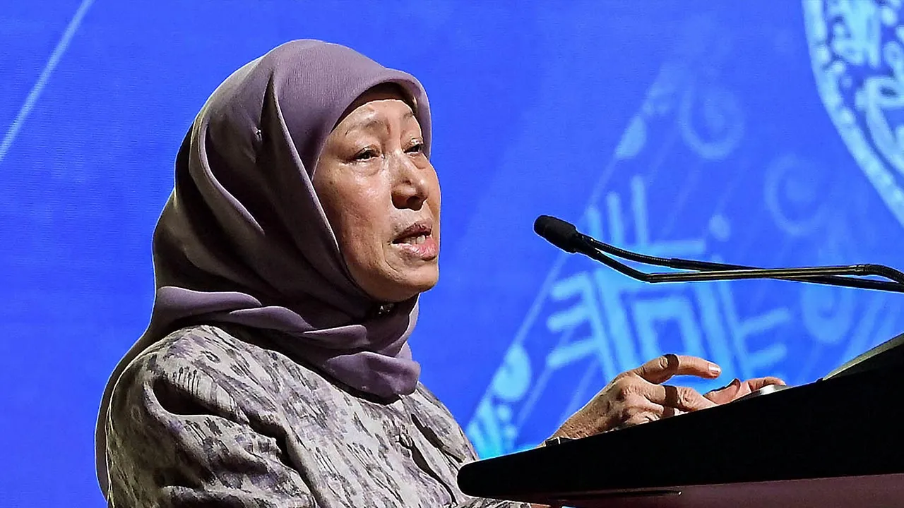 KUALA LUMPUR, 12 Ogos -- Menteri Pembangunan Wanita, Keluarga dan Masyarakat Datuk Seri Nancy Shukri menyampaikan ucapan pada Majlis Penutup Sidang Kemuncak Tenaga Lestari Antarabangsa (ISES) ke-7 2026 di Pusat Konvensyen Kuala Lumpur di sini hari ini.  --fotoBERNAMA (2026) HAK CIPTA TERPELIHARA