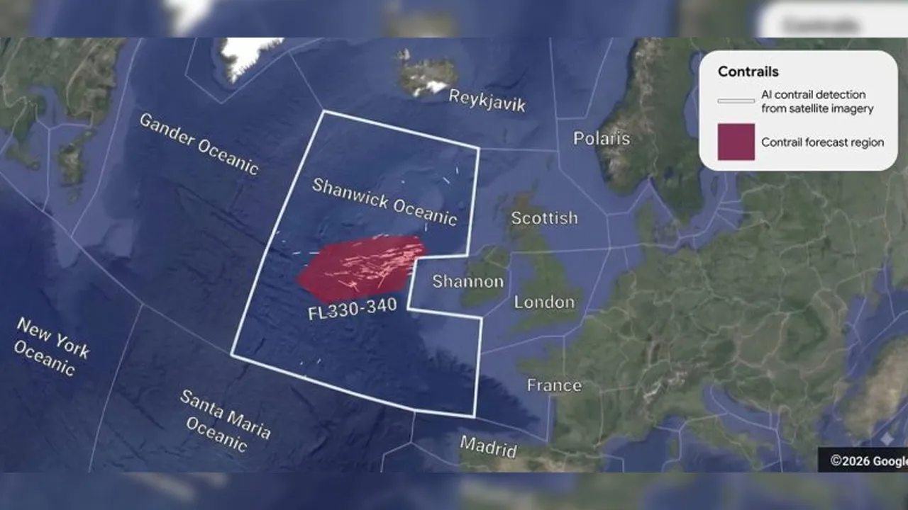 Google bekerjasama dengan kerajaan United Kingdom untuk melancarkan Operation Blue Skies yang ingin mengurangkan impak kesan iklim penerbangan disebabkan oleh pembentukan kontrail atau wap air oleh enjin pesawat. Walaupun kelihatan tidak berbahaya, kontrail di belakang laluan pesawat menyumbang kira-kira sepertiga daripada kesan iklim disebabkan aktiviti penerbangan._Amanz