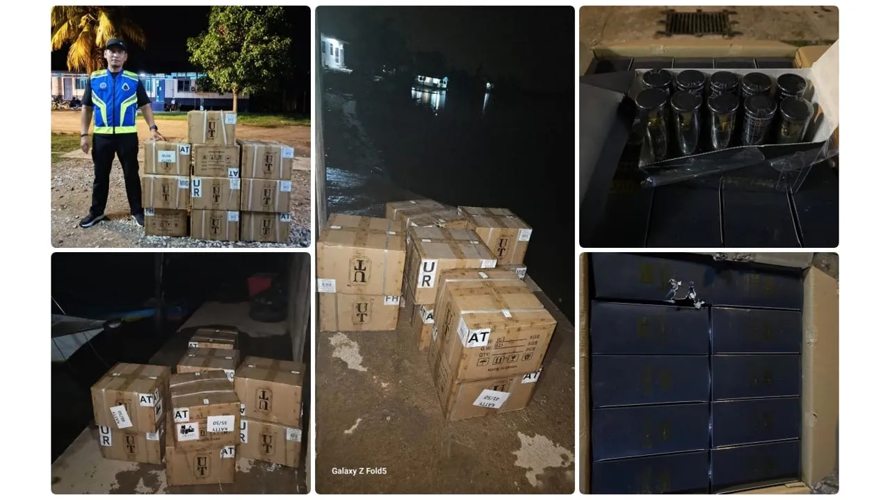 PGA Rampas 2,000 Peranti Vape Pakai Buang Di Tumpat -- Kredit: Briged Tenggara, Pasukan Gerakan Am (PGA)