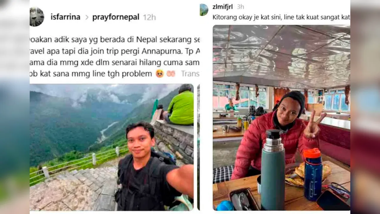 SHAH ALAM – Tanda tanya mengenai keadaan seorang rakyat Malaysia yang gagal dihubungi ketika menyertai ekspedisi pendakian ke Annapurna susulan bencana banjir kilat buruk di Nepal akhirnya terjawab apabila lelaki berkenaan memaklumkan dirinya selamat._Sinar Harian