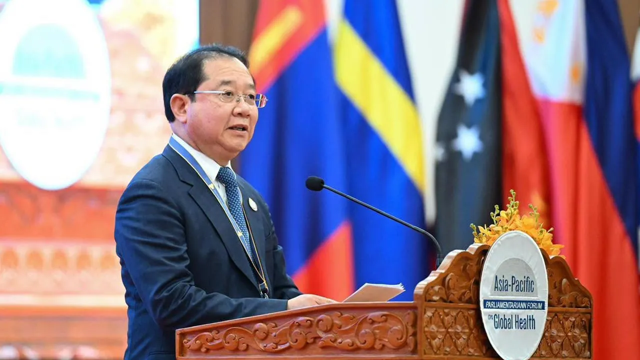 Professor Chheang Ra , Minister of Health of Cambodia -- FB MOH Cambodia