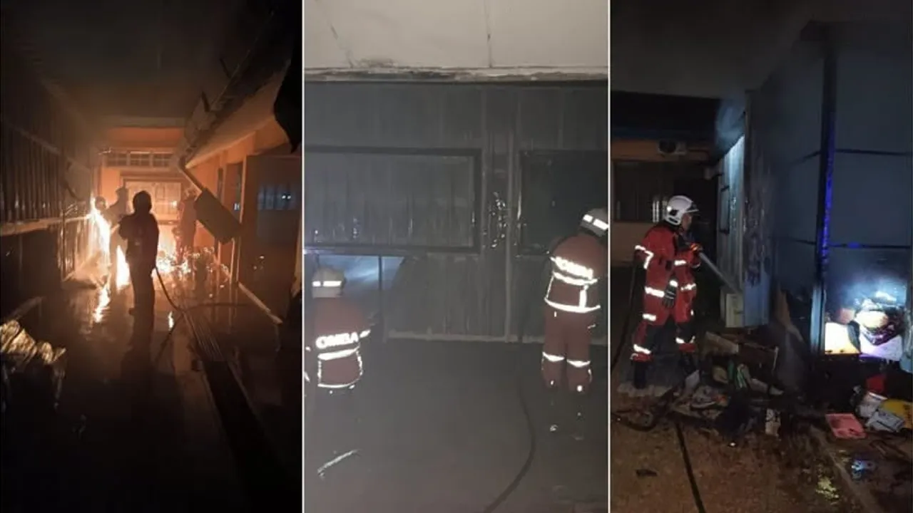 Koperasi SMK Bertam Indah, Kepala Batas terbakar hampir 95 peratus, tiada mangsa terlibat_JBPM PULAU PINANG
