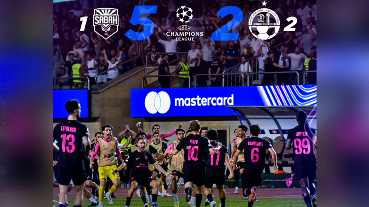 WE MADE HISTORY TONIGHT! "Sabah" FC for the first time in the League stage of the UEFA Champions League! 🏆 Faith, struggle and fight until the end.. We got the award for all of these tonight! WE ARE IN THE MORNING! WE ARE IN THE LEAGUE STAGE OF THE CHAMPIONS LEAGUE! _FB Sabah FC﻿