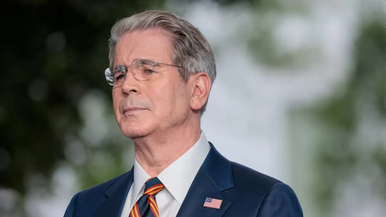 U.S. Treasury Secretary Scott Bessent attends a media interview at the White House in Washington, D.C., U.S., July 30, 2026. REUTERS/Kylie Cooper/File Photo