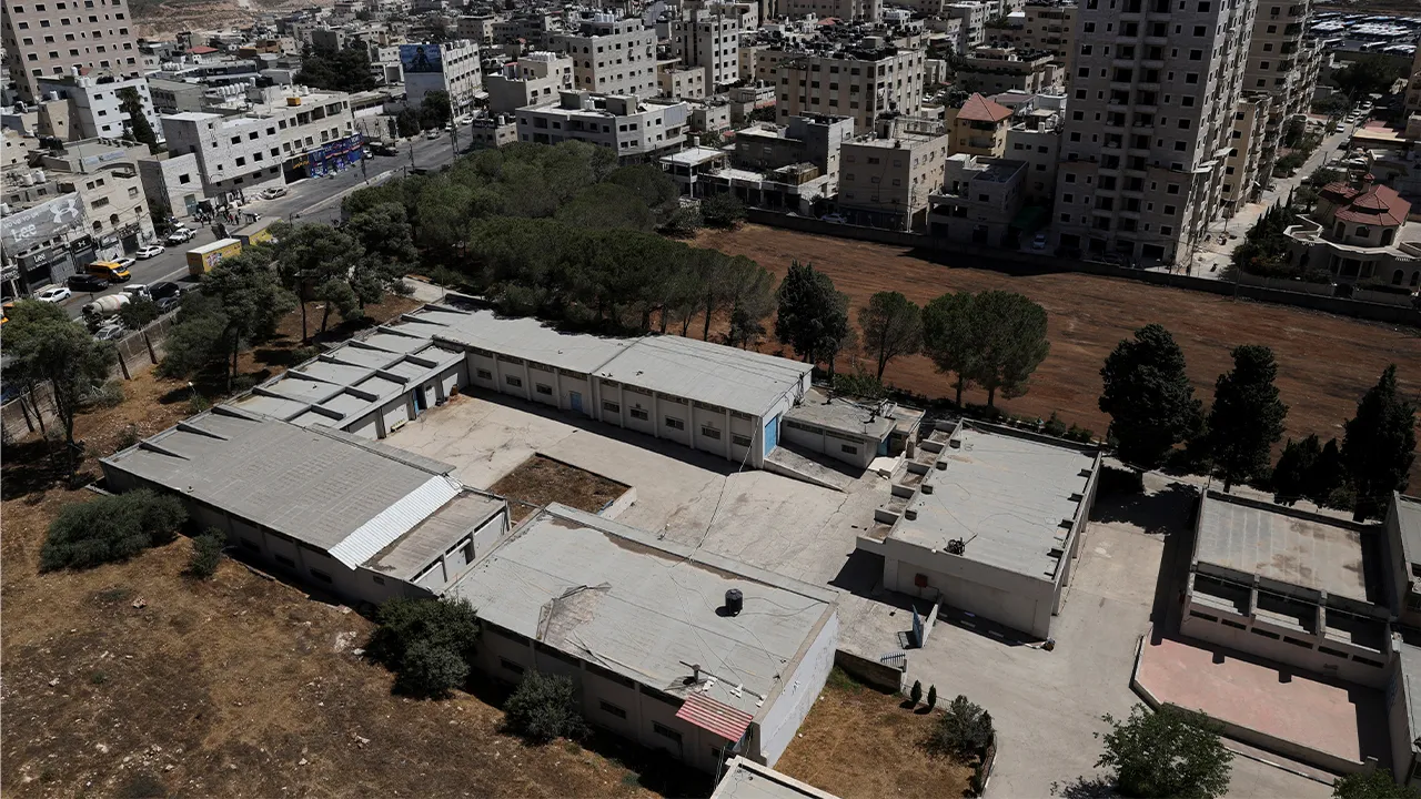 A general view of a UN training compound in Qalandia, in the Israeli-occupied West Bank, August 25, 2026. REUTERS/Ammar Awad