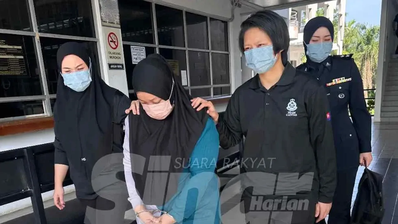 KOTA TINGGI - Seorang suri rumah didakwa di Mahkamah Majistret disini pada Rabu atas pertuduhan membunuh bayi perempuan berusia 16 bulan hujung bulan lalu._Sinar Harian