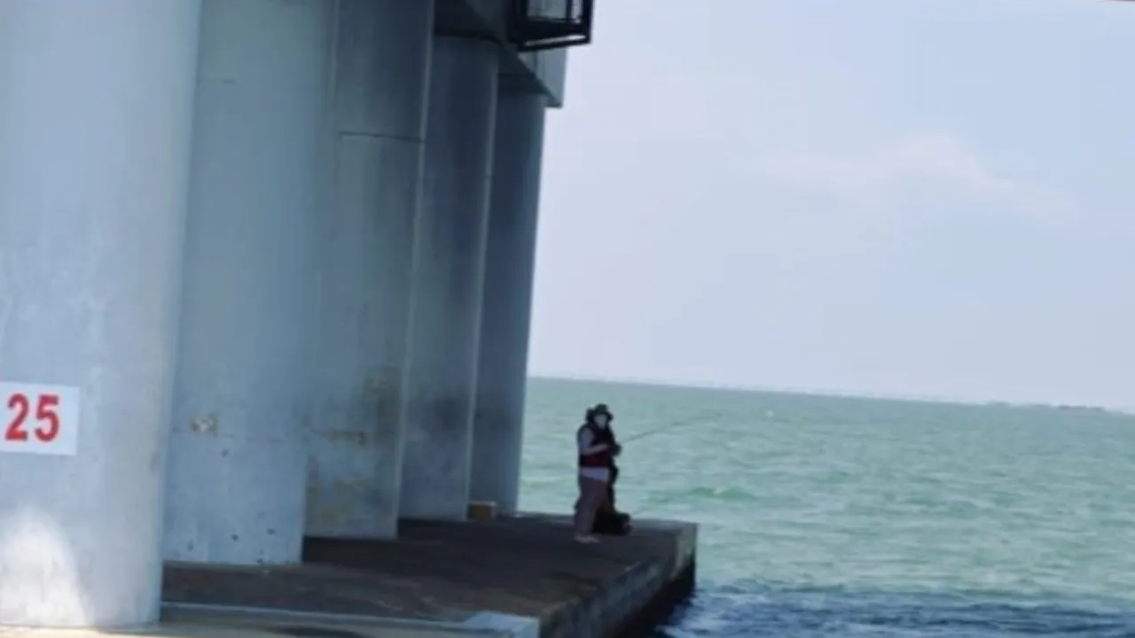 jambatan pulau pinang, memancing