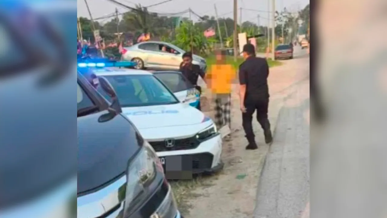 lari daripada polis - Media sosial