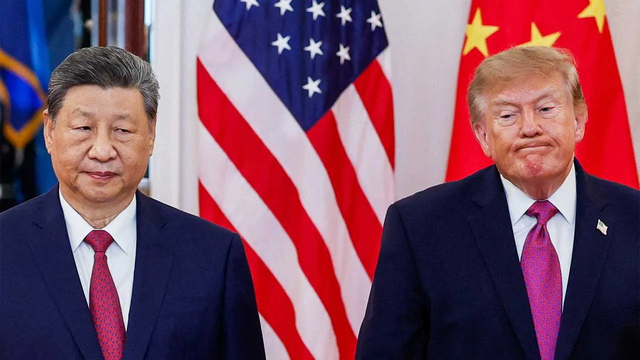 US President Donald Trump and Chinese President Xi Jinping after delivering remarks at the White House in Washington, D.C., US, September 24, 2026. REUTERS/Evan Vucci