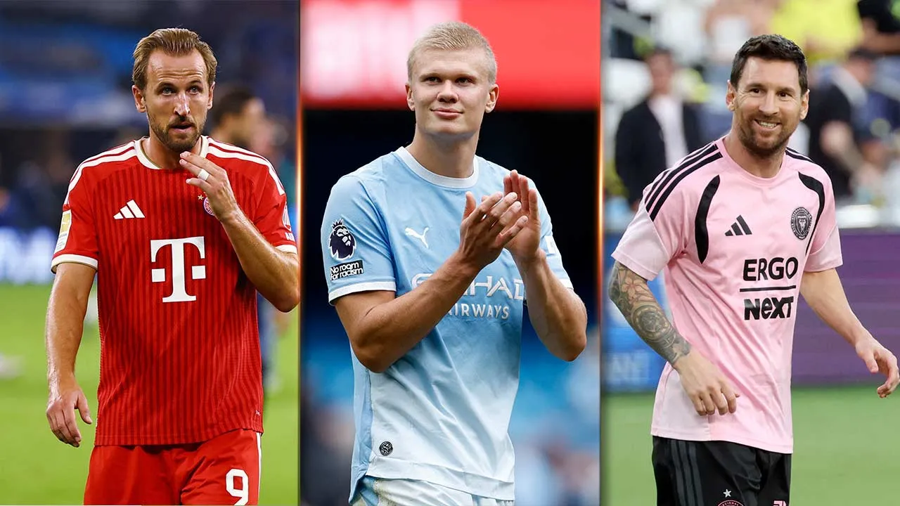 [TB]_Harry Kane Erling Braut Haaland Lionel Messi_REUTERS