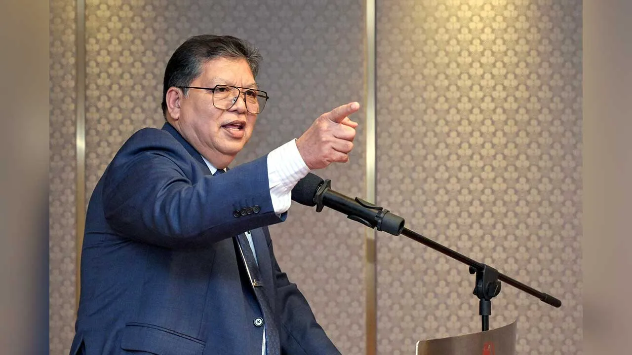 KUALA LUMPUR, Sept 3 - Speaker of the Dewan Rakyat Tan Sri Dr Johari Abdul delivers his speech during the Annual National Conference 2026 (AFPPD) dinner at a hotel today. - fotoBERNAMA (2026) COPYRIGHT RESERVED