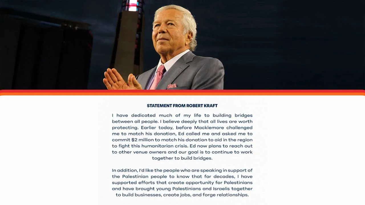 [TB]_Robert Kraft Respond_Instagram @gillettestadium_The Kraft Group