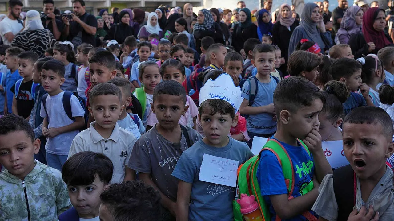 [TB]_new academic year at an U.N.-run school in Nuseirat_AP