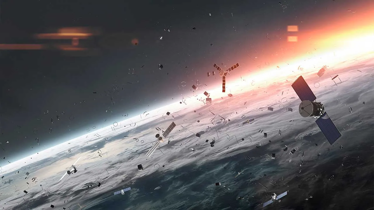 [TB]_satellites, junk and debris around planet Earth_ADOBE STOCK