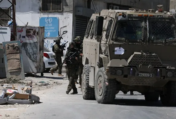Israeli forces raid Askar refugee camp in Nablus, in the Israeli-occupied West Bank, September 4, 2026. REUTERS/Ammar Awad
