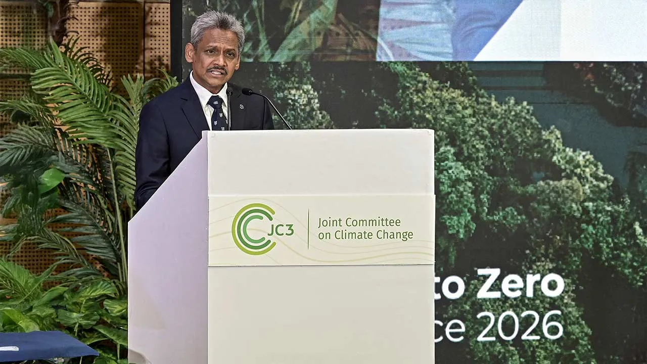 KUALA LUMPUR, Sept 29 - Bank Negara Malaysia (BNM) Governor Datuk Seri Abdul Rasheed Ghaffour delivers special remarks at the JC3 Journey to Zero Conference 2026 at Sasana Kijang today. - fotoBERNAMA (2026) COPYRIGHT RESERVED