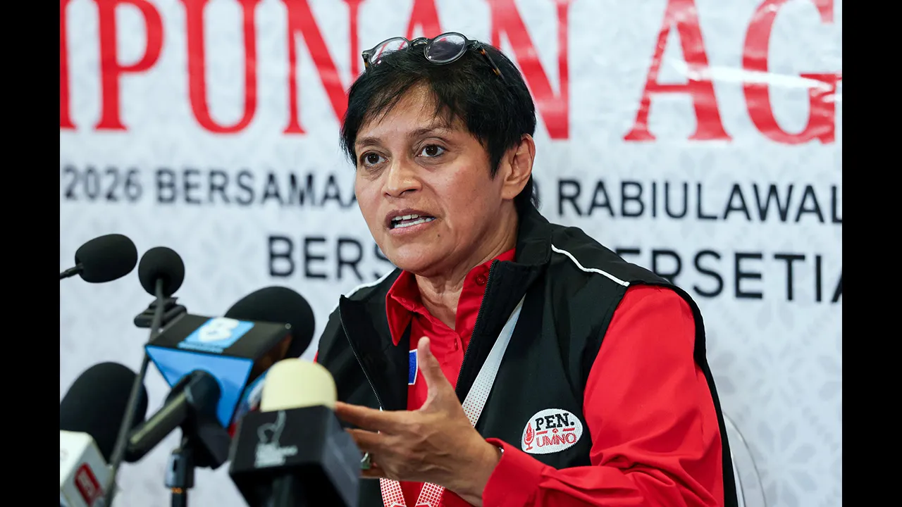 KUALA LUMPUR, 9 Sept - Ketua Penerangan UMNO, Datuk Seri Azalina Othman Said pada sidang media sempena Perhimpunan Agung UMNO (PAU) 2026 di Dewan Merdeka, Pusat Dagangan Dunia (WTC) Kuala Lumpur hari ini. - fotoBERNAMA (2026) HAK CIPTA TERPELIHARA