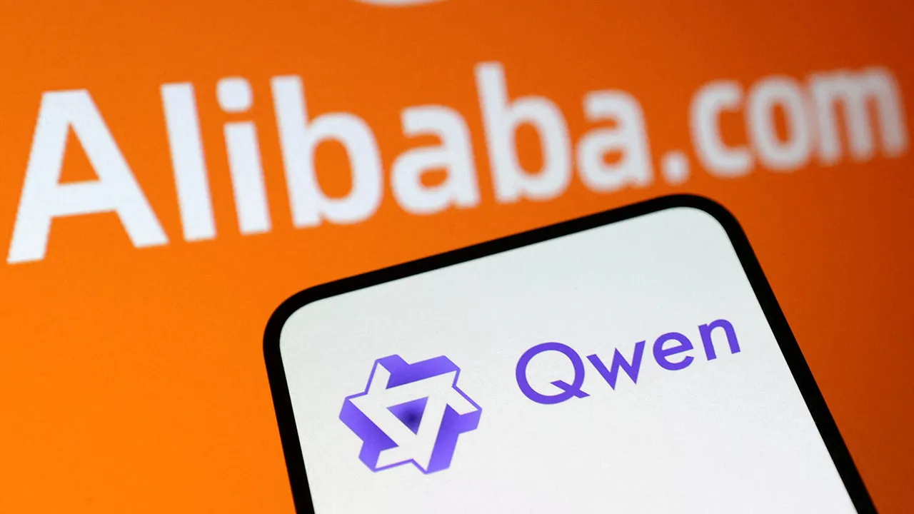 Qwen and Alibaba logos are seen in this illustration taken, January 29, 2025. REUTERS/Dado Ruvic
