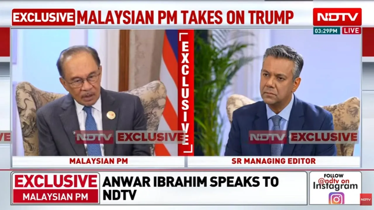   MY  Skip navigation Search    Create  9+  Avatar image NDTV LIVE: BRICS Summit 2026 | Malaysian President Anwar Ibrahim Exclusive With NDTV -- Youtube NDTV