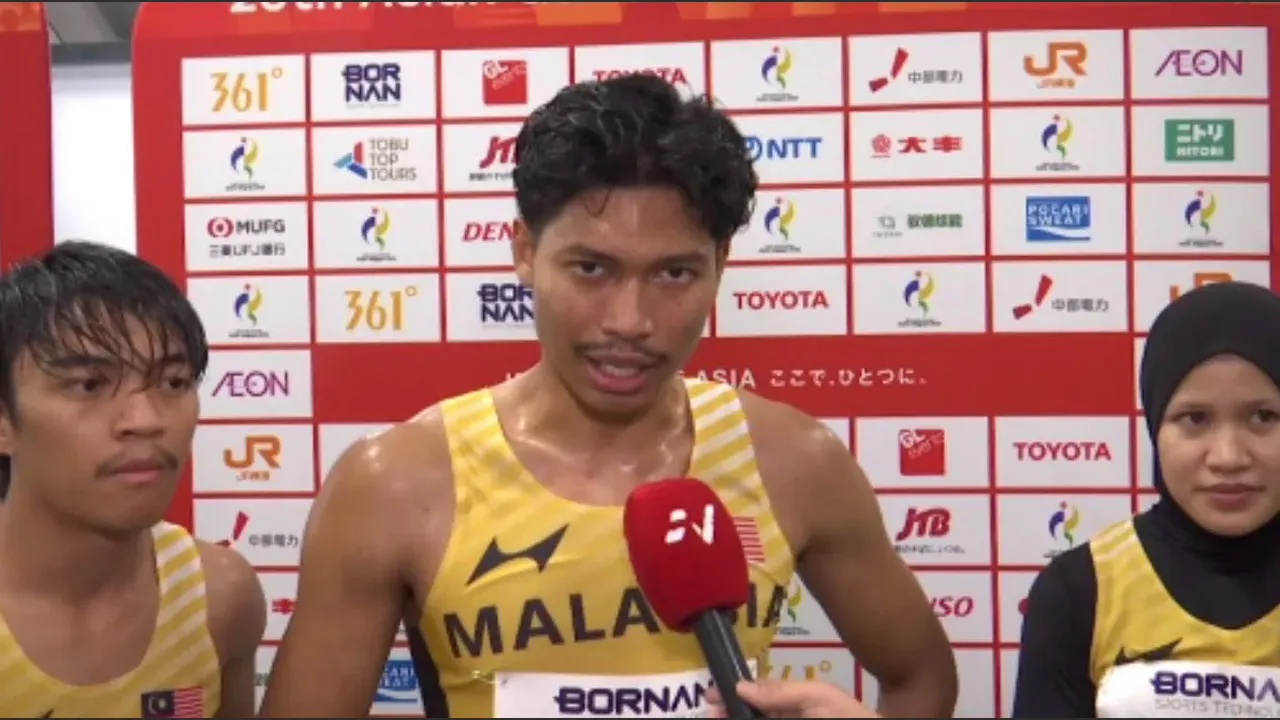 Pemegang rekod kebangsaan 100 meter, Azeem Fahmi, bakal berehat lebih sebulan akibat kecederaan yang dialami dalam final 100 meter Sukan Asia 2026.
