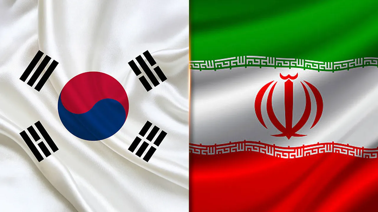 bendera korea selatan ngan iran
