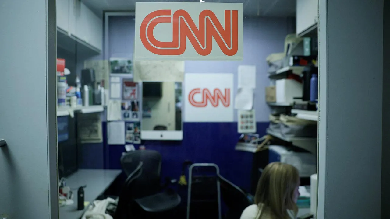The CNN booth at the White House after US President Donald J. Trump announced he would ban CNN, MS NOW, and Politico, from the White House in Washington, D.C., US, September 18, 2026. REUTERS/Evan Vucci