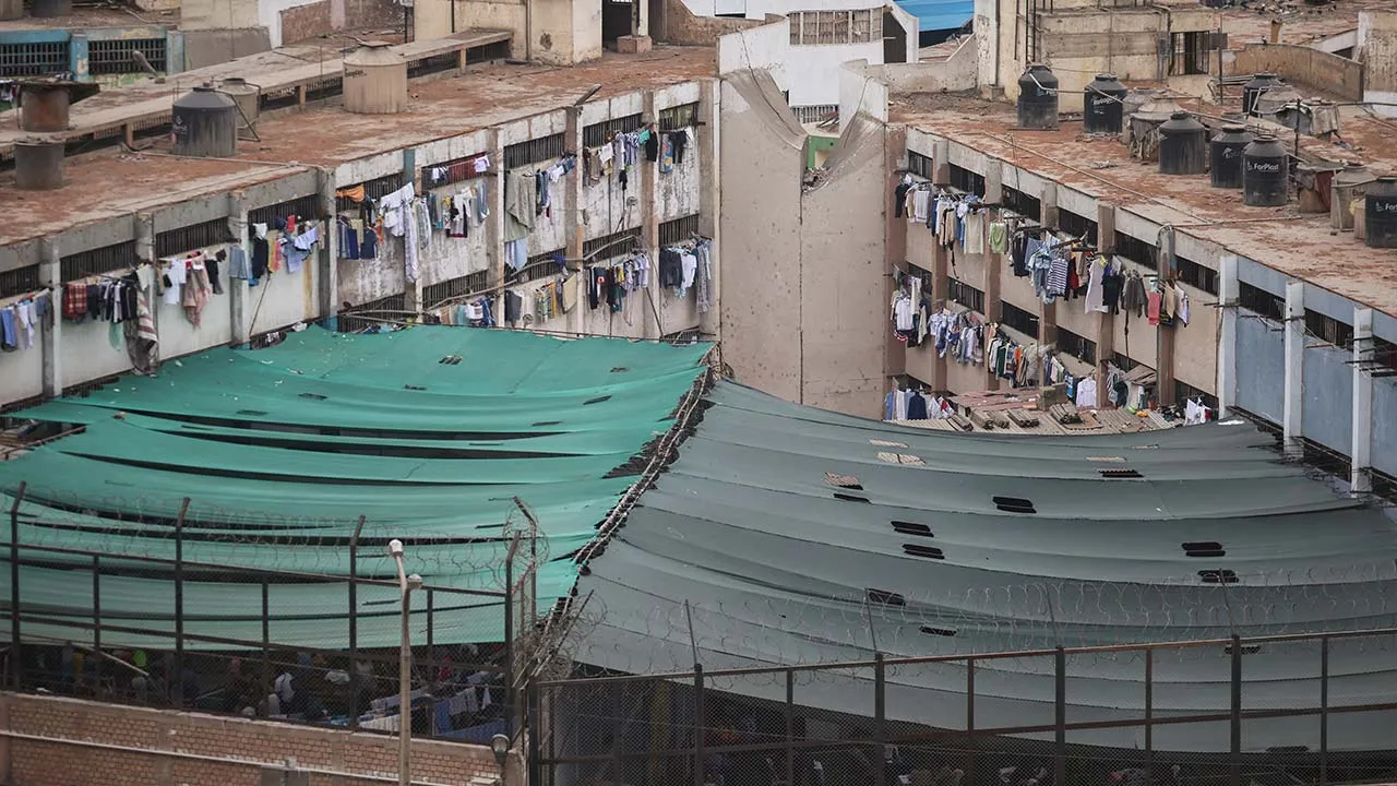 A view of the Castro Castro prison on the day the Peruvian government declared a state of emergency in five high-security prisons, allowing police and military forces to take control of the facilities in an effort to curb crime, in Lima, Peru, September 5, 2026. REUTERS/Sebastian Castaneda