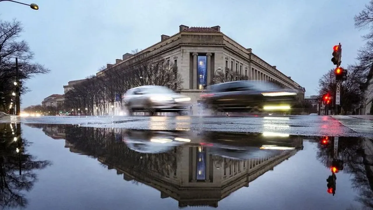 A file photo of the Department of Justice building in Washington, DC, US, February 20, 2026. (Photo: REUTERS/Ken Cedeno/File)