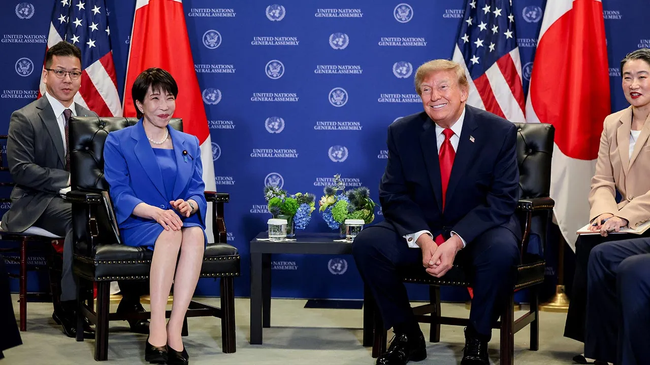 US President Donald Trump participates in a bilateral meeting with Japan's Prime Minister Sanae Takaichi during the 81st United Nations General Assembly (UNGA) in New York City, US, September 22, 2026. REUTERS/Kylie Cooper