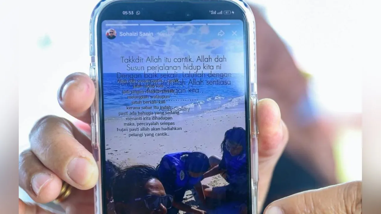 Mangsa yang maut dalam insiden pertembungan dua bot penumpang di Kuala Sungai Mersing, sempat memuat naik video menerusi status di aplikasi WhatsApp, beberapa jam sebelum kejadian itu berlaku. - -fotoBERNAMA (2026) HAK CIPTA TERPELIHARA