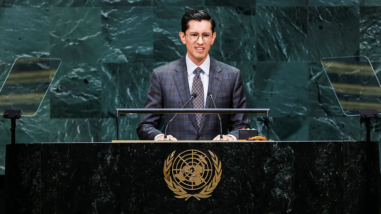 Mexican Secretary of Foreign Affairs Roberto Velasco Alvarez addresses the 81st United Nations General Assembly at UN headquarters in New York City, US, September 25, 2026. REUTERS/
