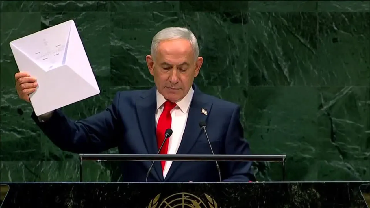 At UN, Netanyahu defends Israel as delegates walk out_REUTERS