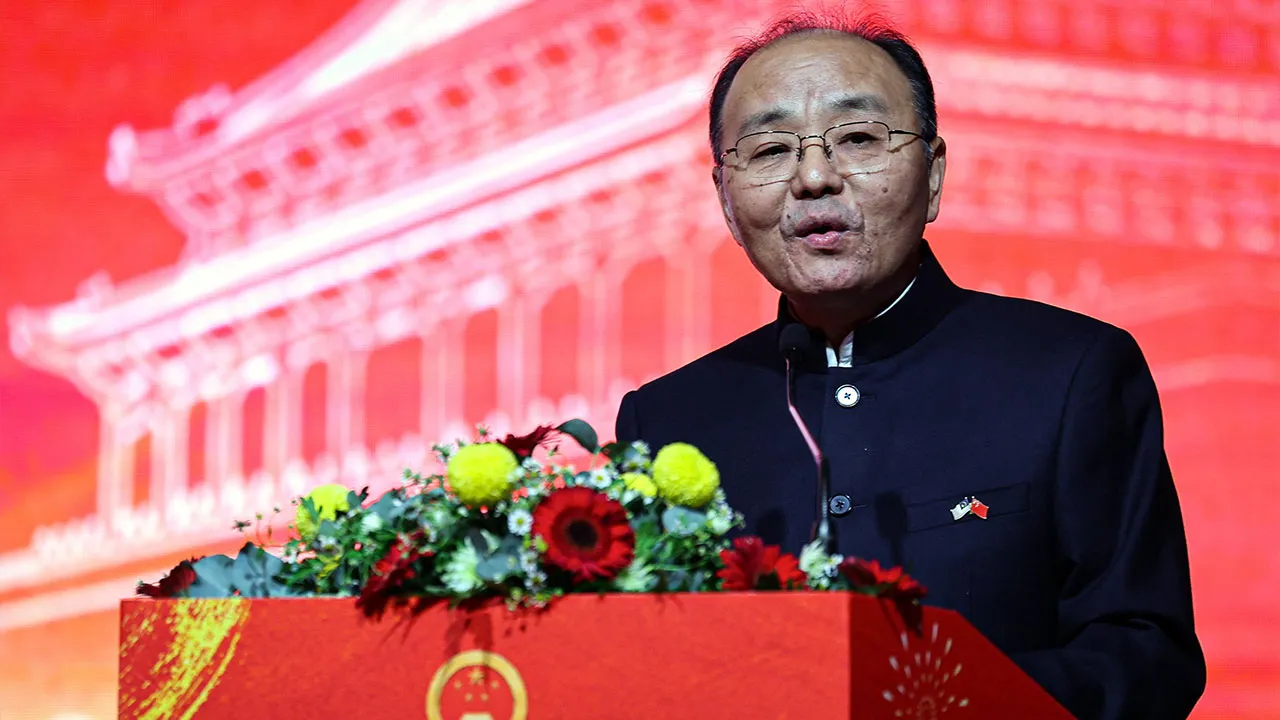 KUALA LUMPUR, Sept 28 - Chinese Ambassador to Malaysia Ouyang Yujing delivers his speech during the 77th Anniversary of the Founding of the People "'s Republic of China and Farewell Ceremony for Ambassador Ouyang Yujing here today. - fotoBERNAMA (2026) COPYRIGHT RESERVED