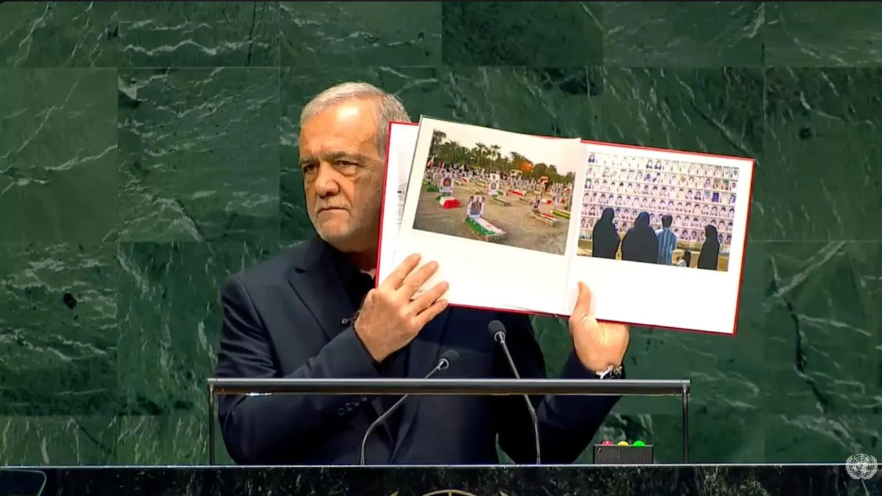 PEZESHKIAN UNGA, kredit Youtube United Nations