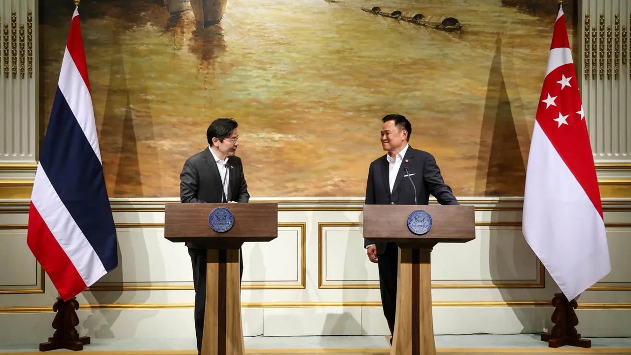 Concluded my first Singapore-Thailand Leaders’ Retreat with PM Anutin. I deeply appreciate his friendship and warm hospitality. Singapore and Thailand share a close and longstanding friendship, built on decades of trust and strong ties between our governments and peoples. The Retreat gave us an opportunity to strengthen these connections, including among our Ministers, and to have a candid exchange on how we can keep our partnership strong and relevant as the world changes. kredit :FB Lawrence Wong