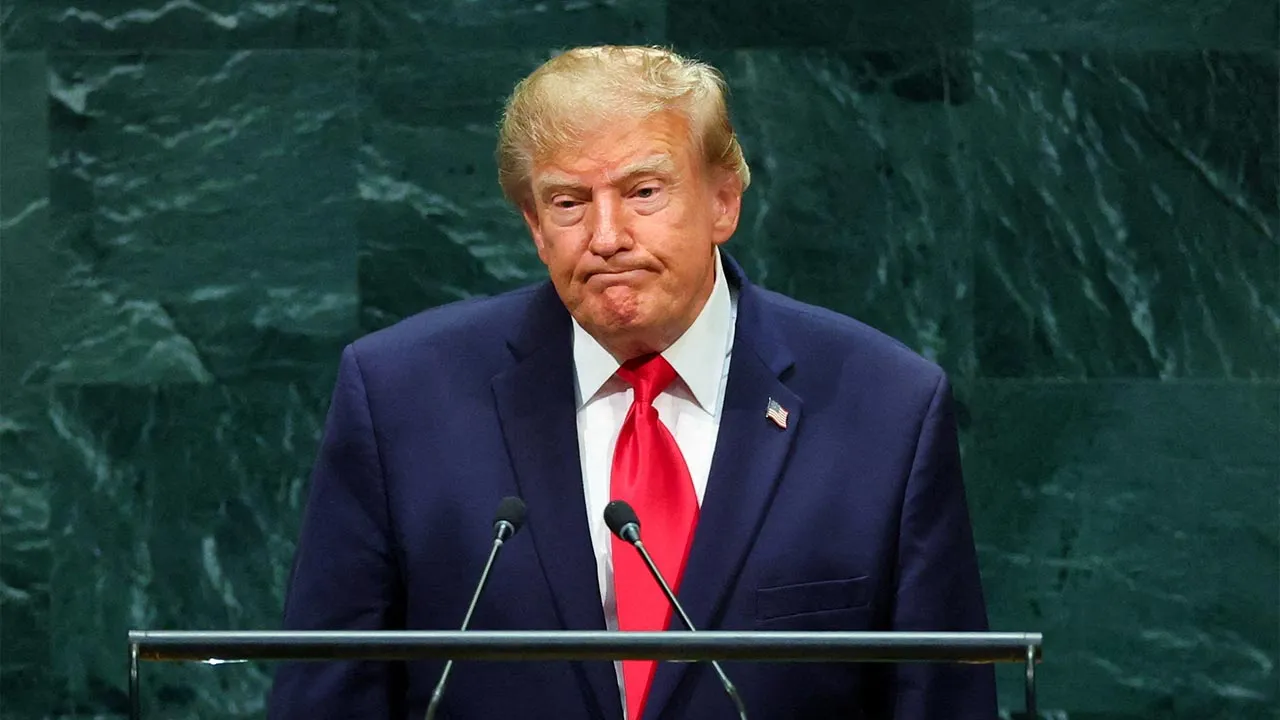 FILE PHOTO: US President Donald Trump addresses the 81st United Nations General Assembly at UN headquarters in New York City, US, September 22, 2026. REUTERS/MIKE SEGAR/File Photo