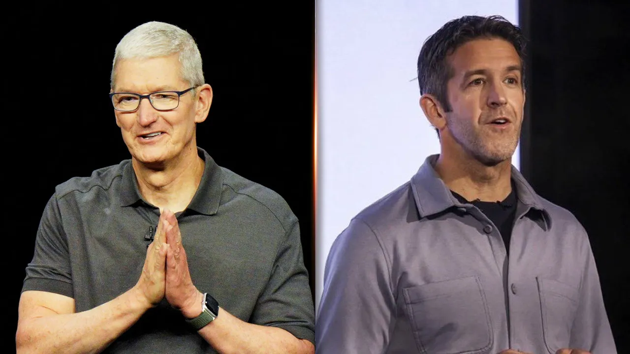 Tim Cook and John Ternus 