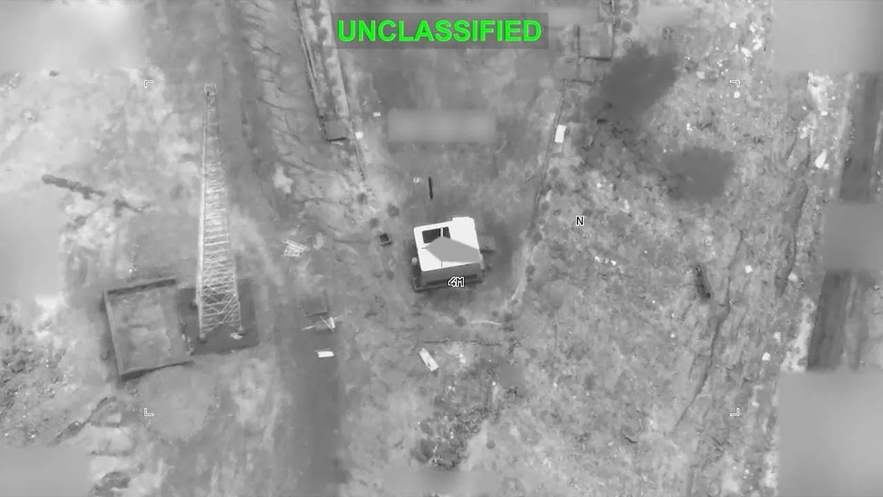 A screengrab from a video obtained from social media on September 1, 2026, shows a view shortly before what U.S. Central Command (CENTCOM) says was a U.S. strike on an Iranian military target. U.S. Central Command/Handout via REUTERS THIS IMAGE HAS BEEN SUPPLIED BY A THIRD PARTY. MANDATORY CREDIT. BLURRING FROM SOURCE Verification: Reuters was not able to independently verify the location and the date when the video was taken, however they match official reports of U.S. strikes on Iran and no earlier versio