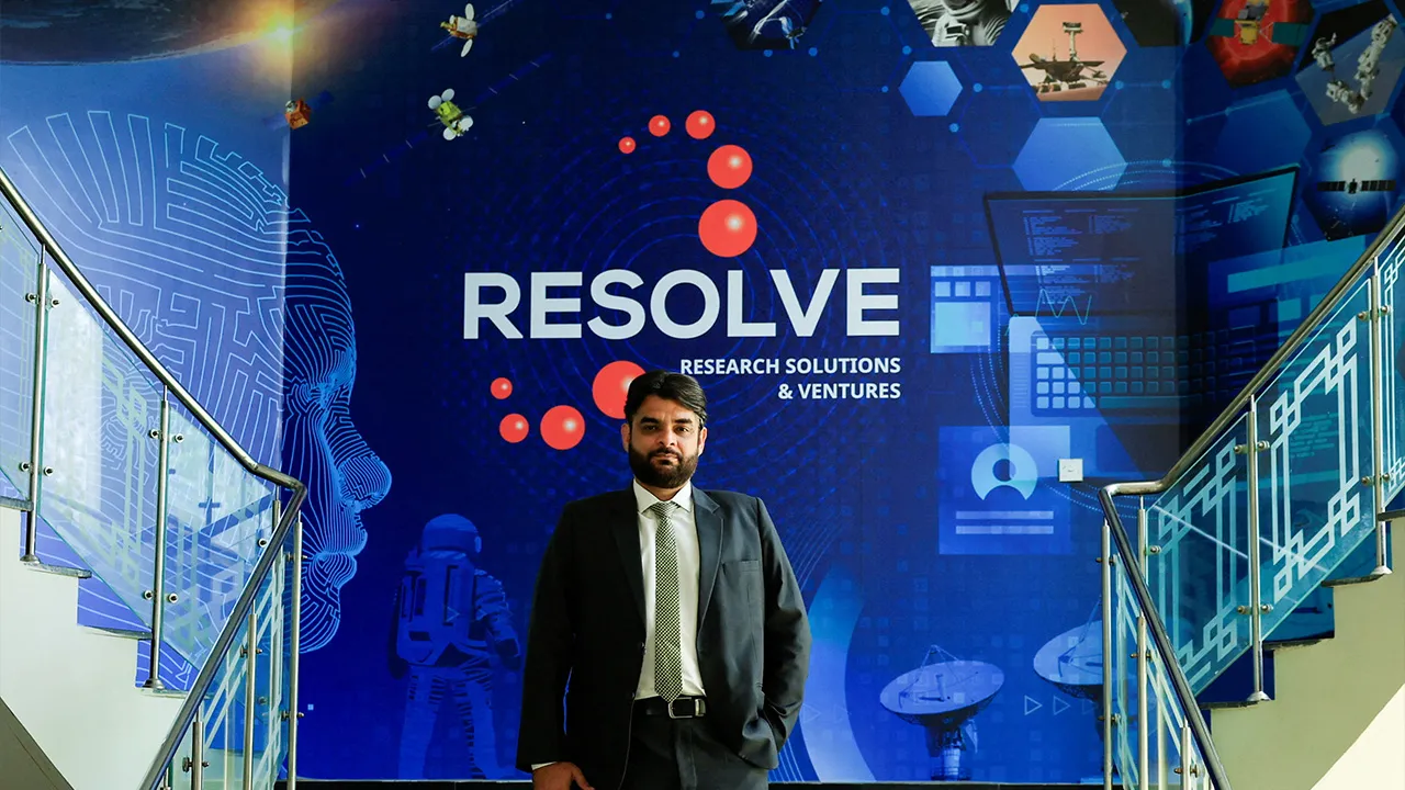 Uzair Ansari, director of artificial intelligence at Pakistan's national space agency, SUPARCO, poses during an interview with Reuters in Karachi, Pakistan, May 4, 2026. REUTERS