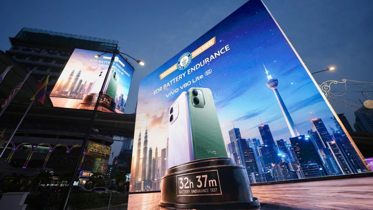 telefon pintar baharu vivo V80 Lite 5G -- kredit Vivo Malaysia