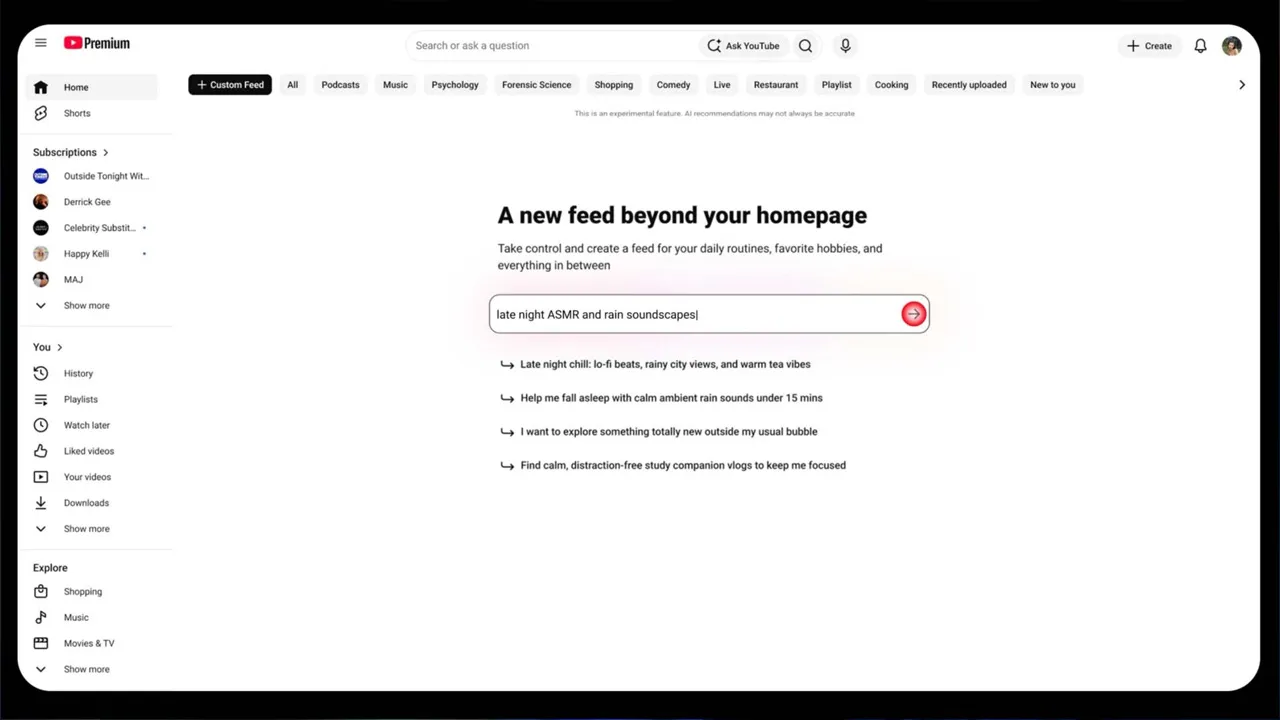 Pada hari ini, apabila anda melayari halaman utama YouTube, pelbagai video dipaparkan kepada anda melalui algoritma yang ditetapkan oleh YouTube, tanpa anda boleh mengawalnya. Perkara ini dijangka akan berubah tidak lama lagi.