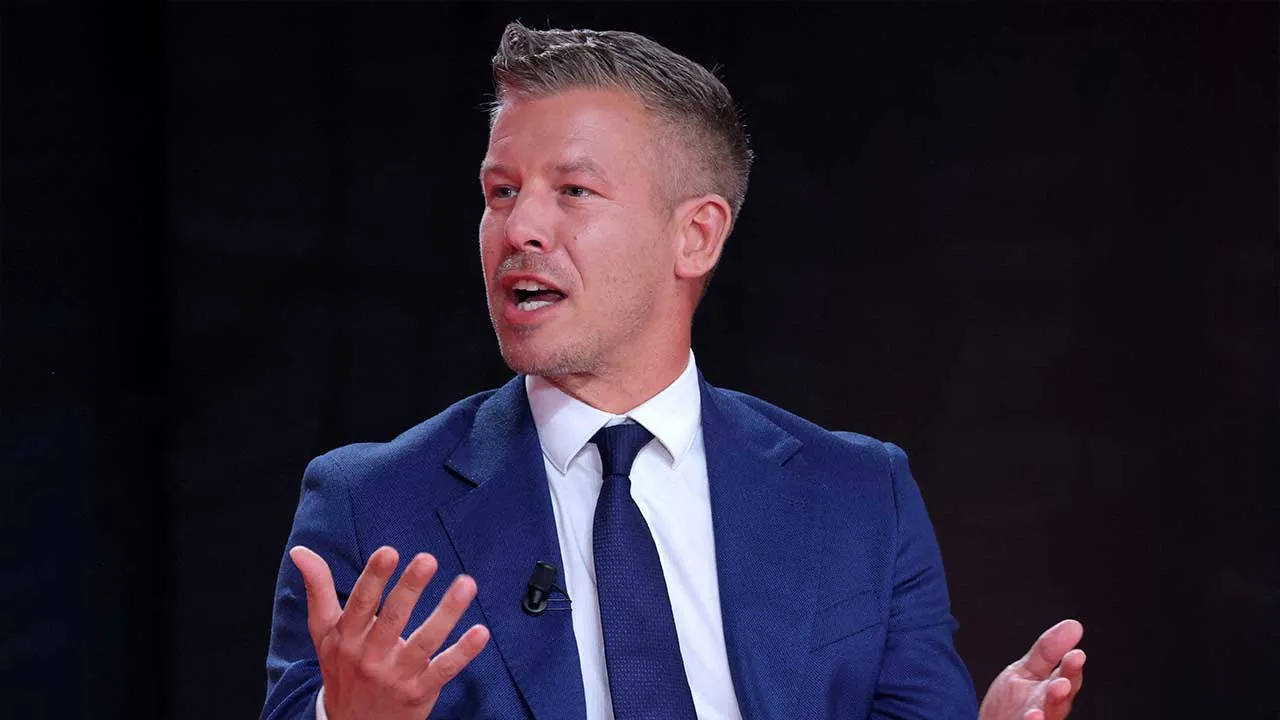FILE PHOTO: Hungary's Prime Minister Peter Magyar takes part in the leaders panel on the opening day of Bled Strategic Forum in Bled, Slovenia, August 31, 2026. REUTERS/Borut Zivulovic/File Photo