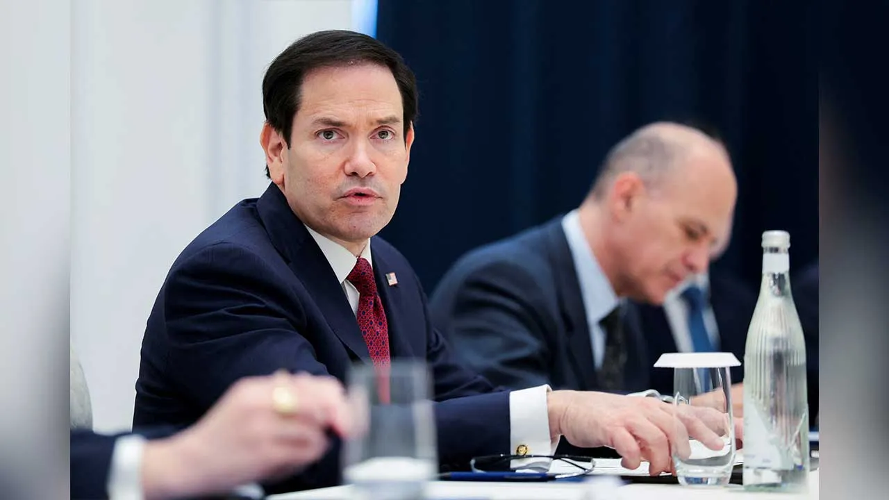 US Secretary of State Marco Rubio attends a meeting with Uzbekistan's Foreign Minister Bakhtiyor Saidov (not pictured) at the Congress Center in Samarkand, Uzbekistan, October 19, 2026. REUTERS/Kylie Cooper/Pool